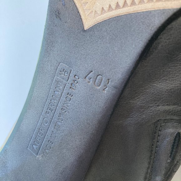 Alberto Fermani Grey Leather Ankle Boots - Picture 3 of 4